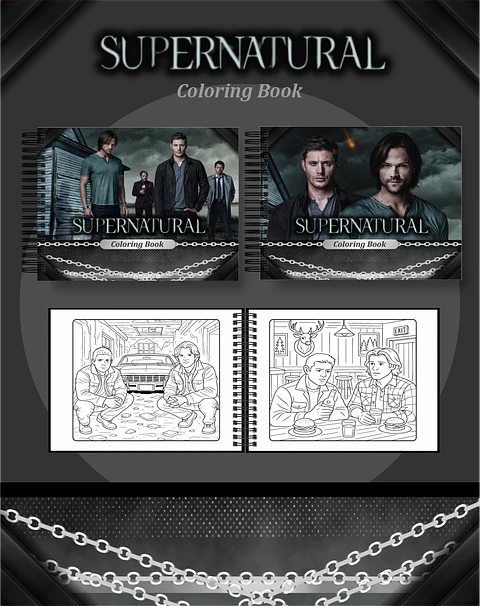 Arquivo Livro de Colorir Supernatural - Pamella