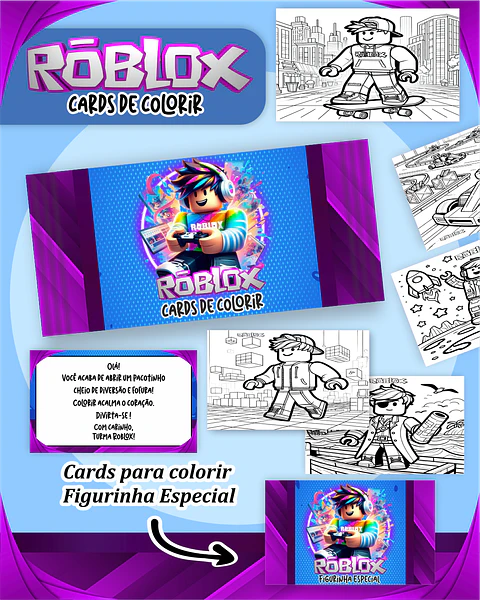 Arquivo Big Card de Colorir Roblox Menino - PAMELLA