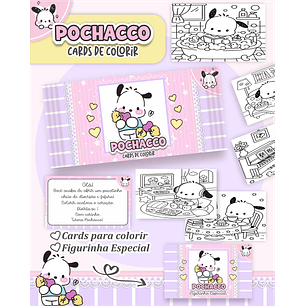 Arquivo Big Card de Colorir Pochacco - PAMELLA