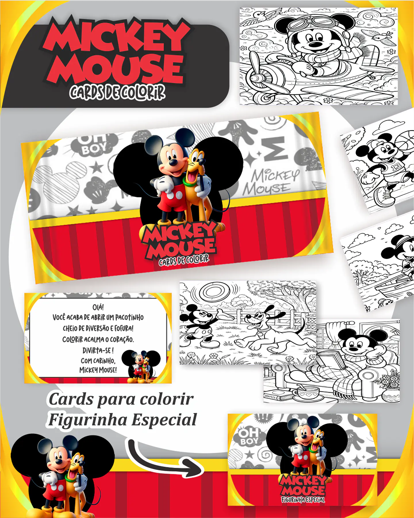 Arquivo Big Card de Colorir Mickey - PAMELLA 1