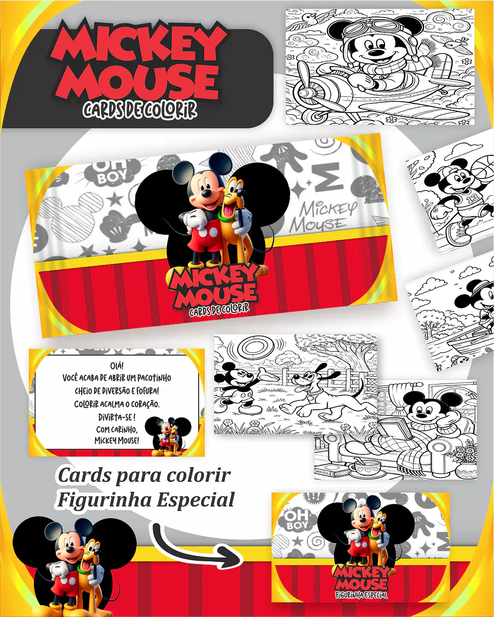 Arquivo Big Card de Colorir Mickey - PAMELLA 1