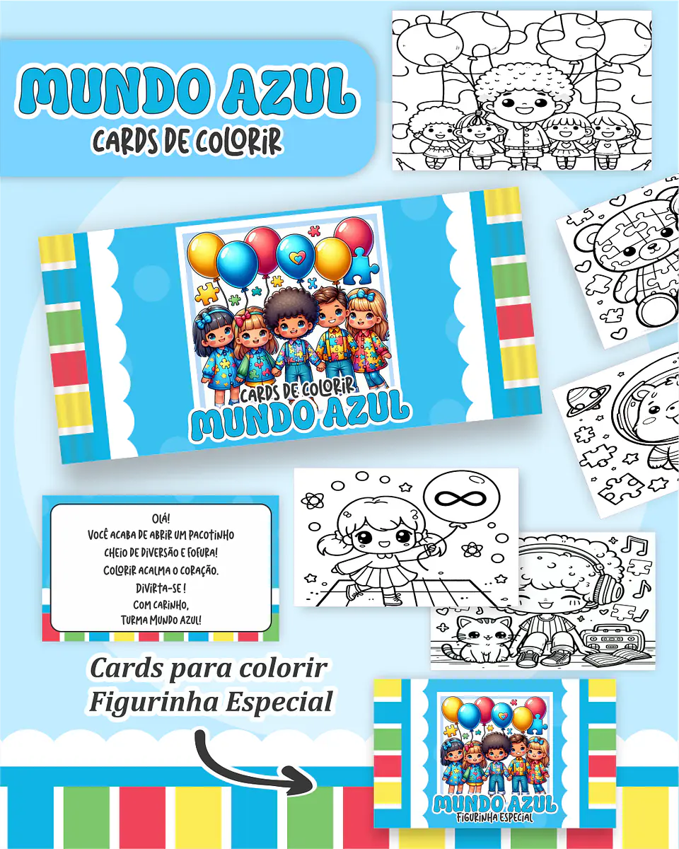 Arquivo Big Card de Colorir Mundo azul - PAMELLA 1