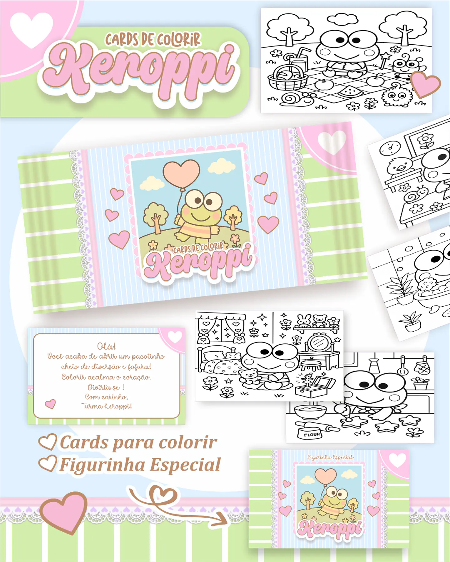 Arquivo Big Card de Colorir Keroppi - PAMELLA 1