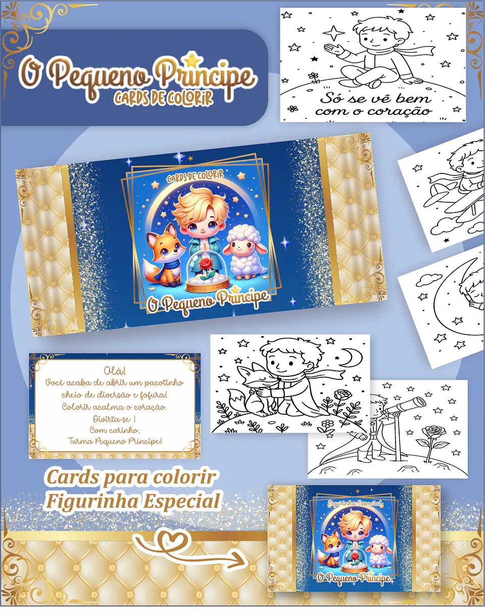 Arquivo Big Card de Colorir O pequeno principe - PAMELLA 1
