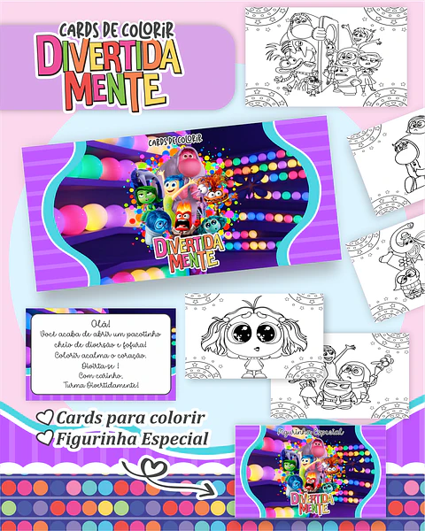 Arquivo Big Card de Colorir Divertidamente menina - PAMELLA