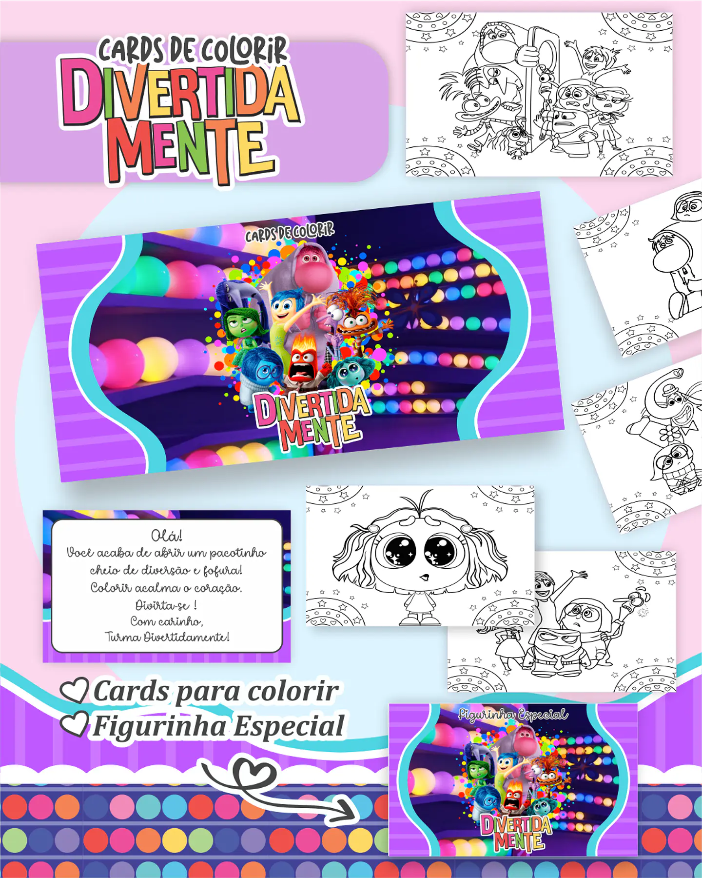 Arquivo Big Card de Colorir Divertidamente menina - PAMELLA 1
