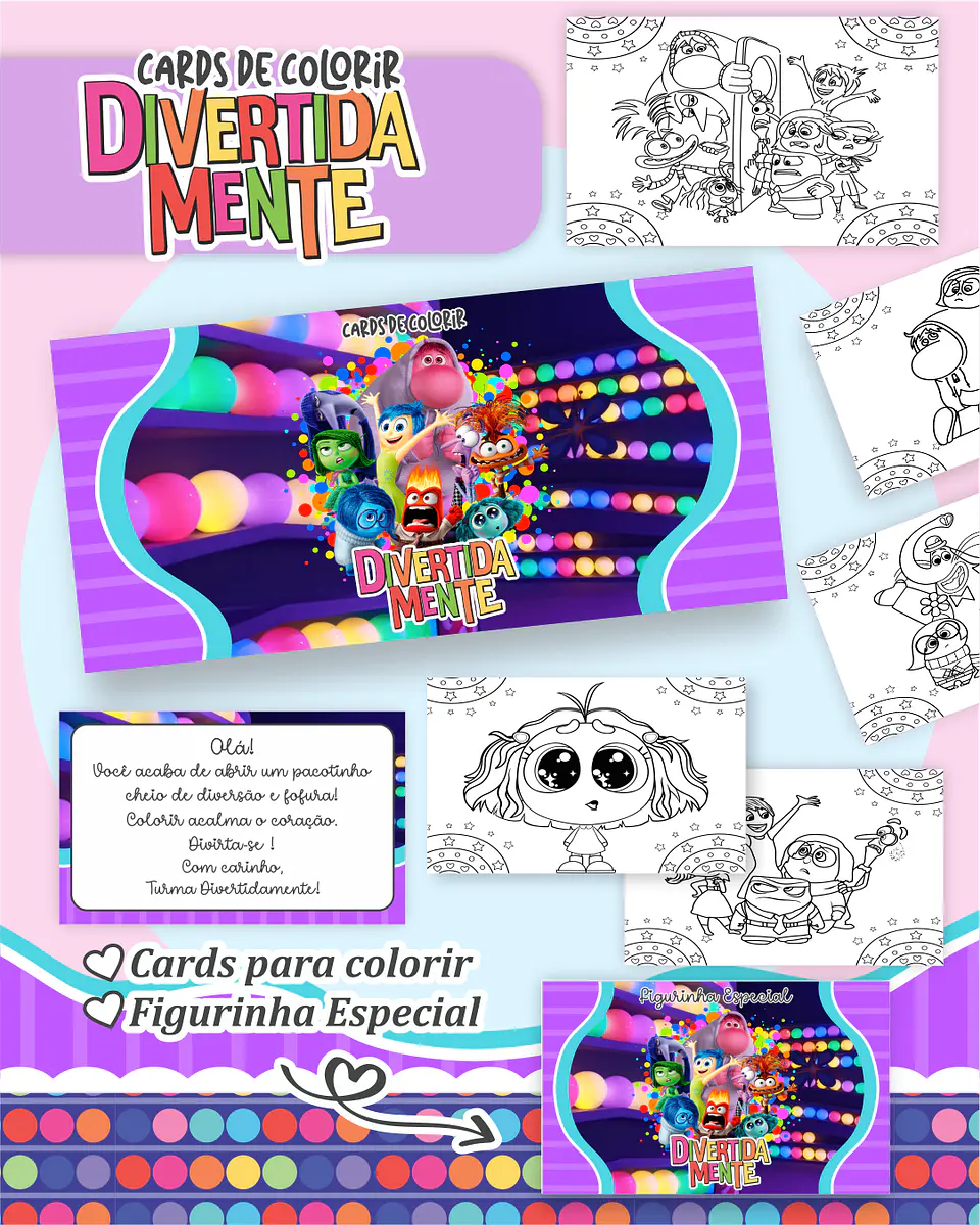 Arquivo Big Card de Colorir Divertidamente menina - PAMELLA 1