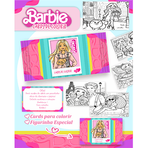 Arquivo Big Card de Colorir Barbie - PAMELLA