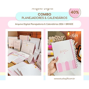 Arquivo Combo Planejadores & Calendários 2026 - G19