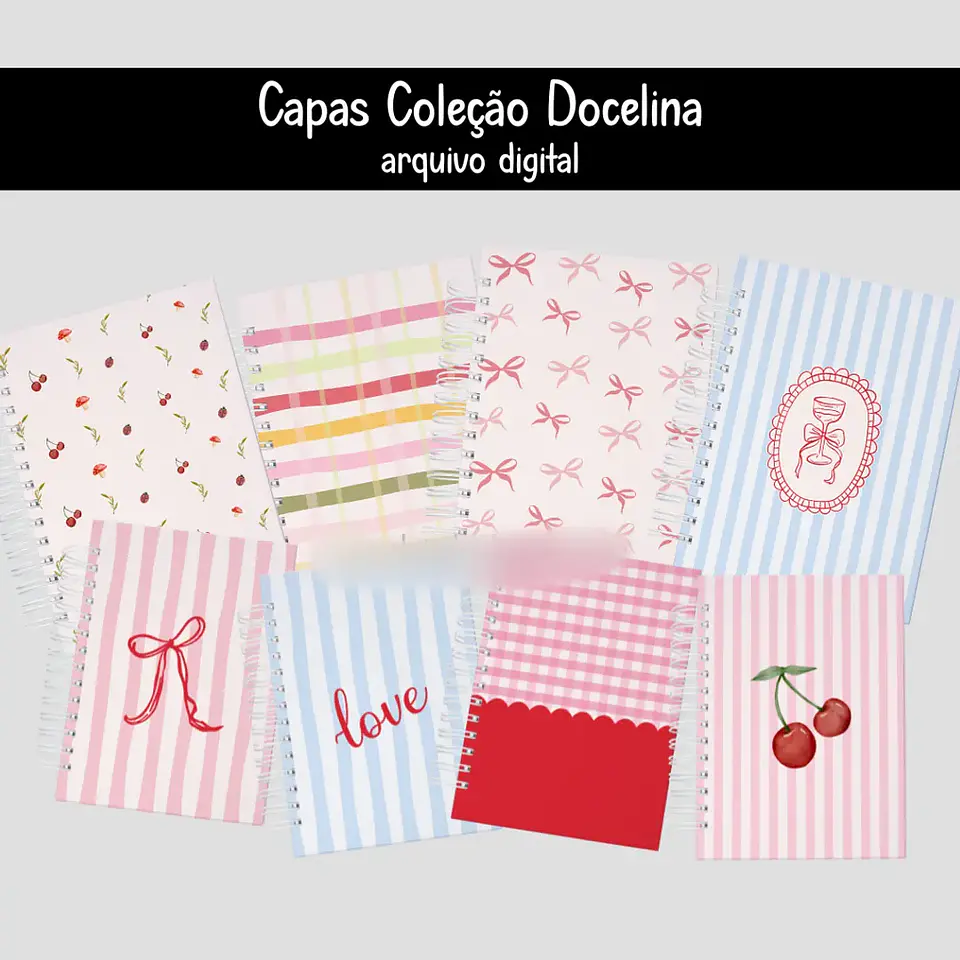 Arquivo Combo Planners e Agendas 2026 + Capas Coleção Docelina - Lojinha da Ge 5