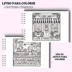 Arquivo Livro de Colorir Cafeteria Charmosa - Rê Castori