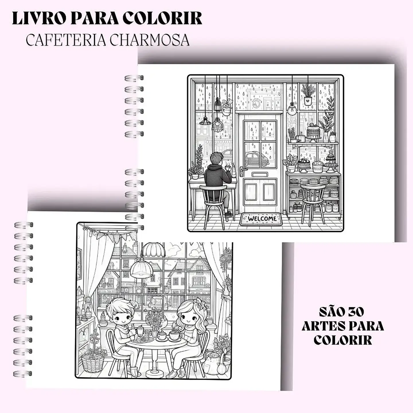 Arquivo Livro de Colorir Cafeteria Charmosa - Rê Castori 3