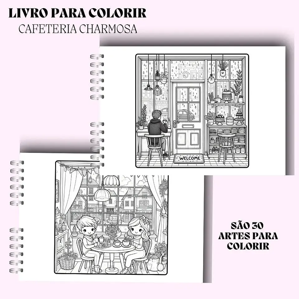 Arquivo Livro de Colorir Cafeteria Charmosa - Rê Castori 3
