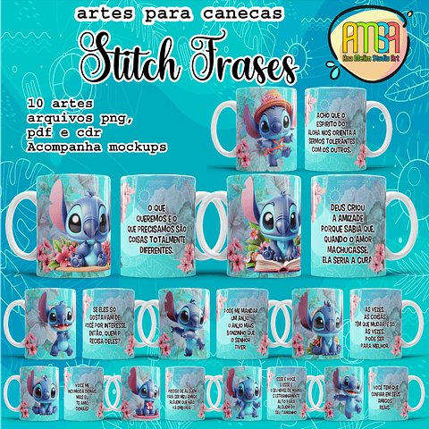 Arquivo Canecas Frases Stitch - Ana Melim