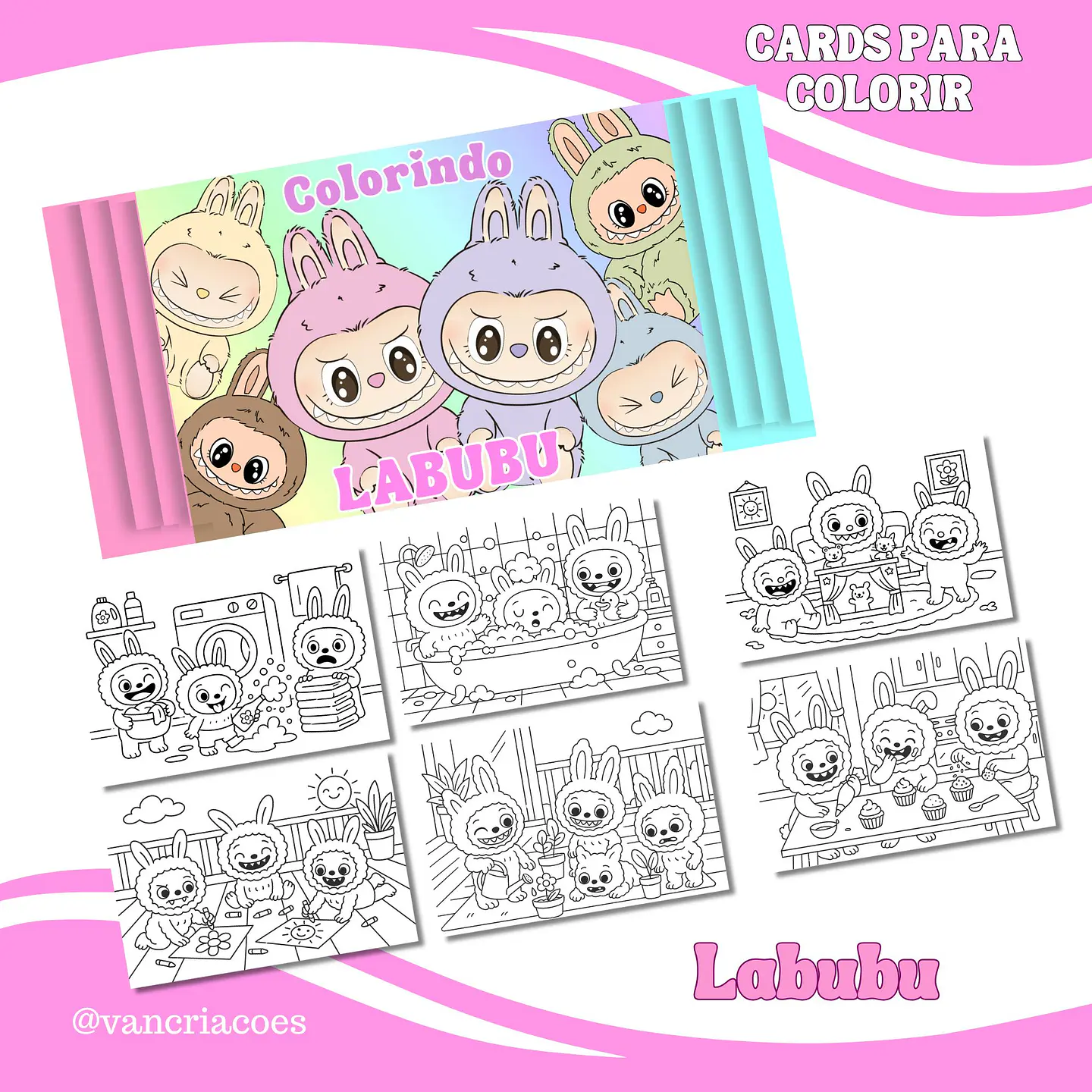 Arquivo Card de Colorir Lilo e stitch - Van Criações 2