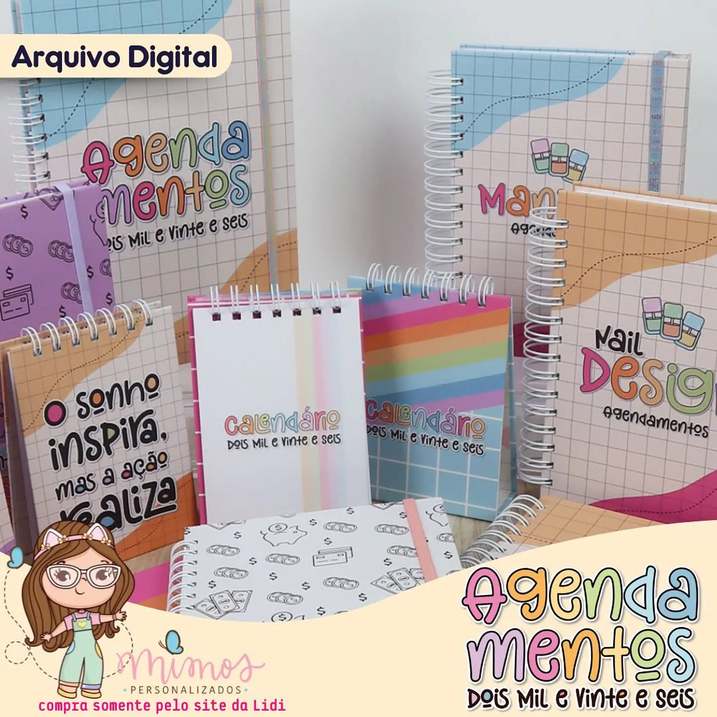 Arquivo Combo Agendamentos 2026 - Mimos Personalizados 1