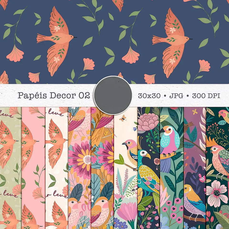 Kit Digital Pássaros 2