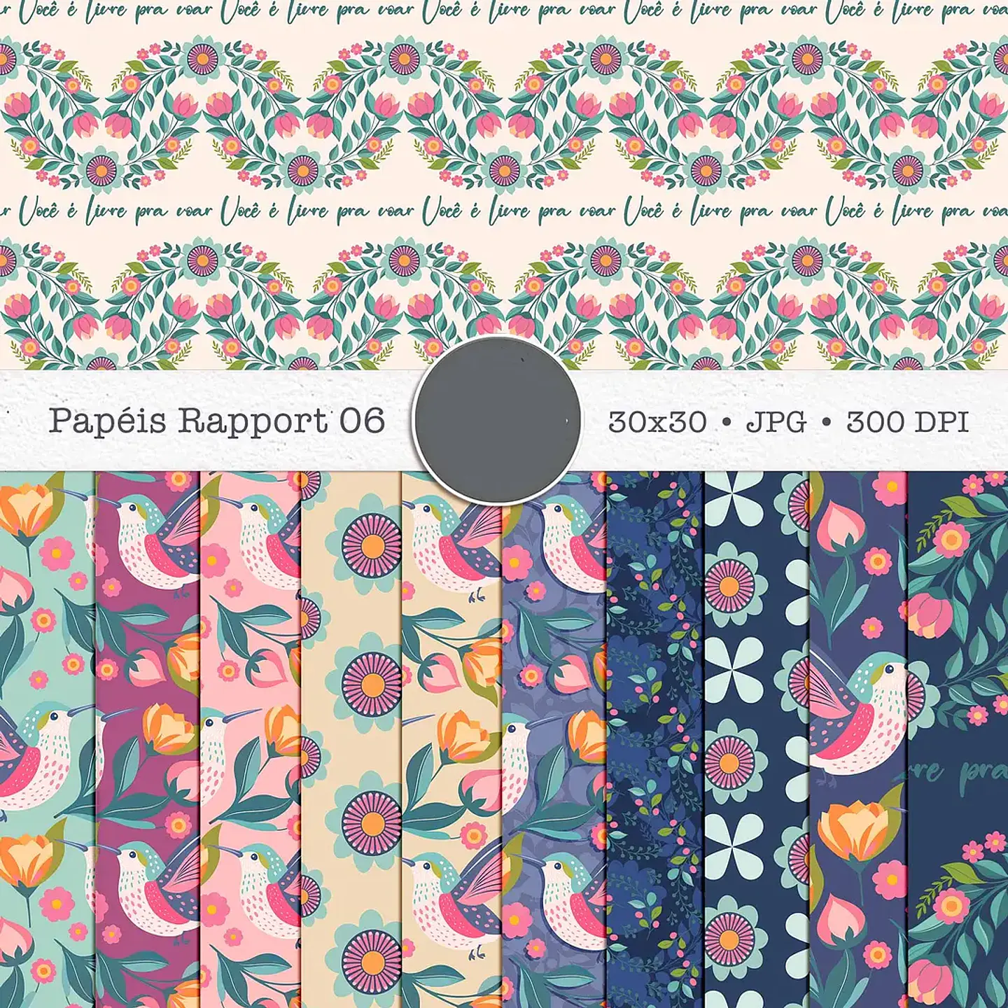 Kit Digital Pássaros 3