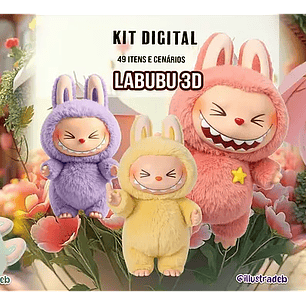 Kit Digital Labubu 3D - Ilustradeb