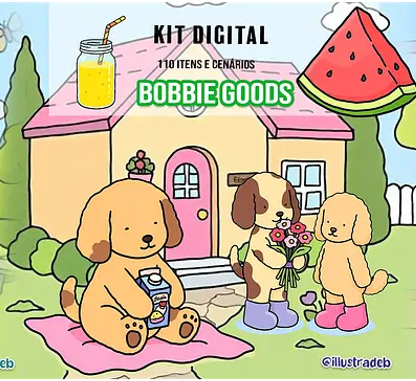 Kit Digital Bobbie Goods - Illustradeb 1