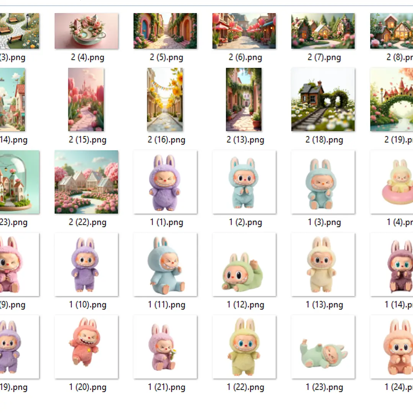 Kit Digital Labubu 3D - Ilustradeb 2