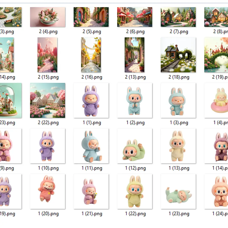 Kit Digital Labubu 3D - Ilustradeb 2