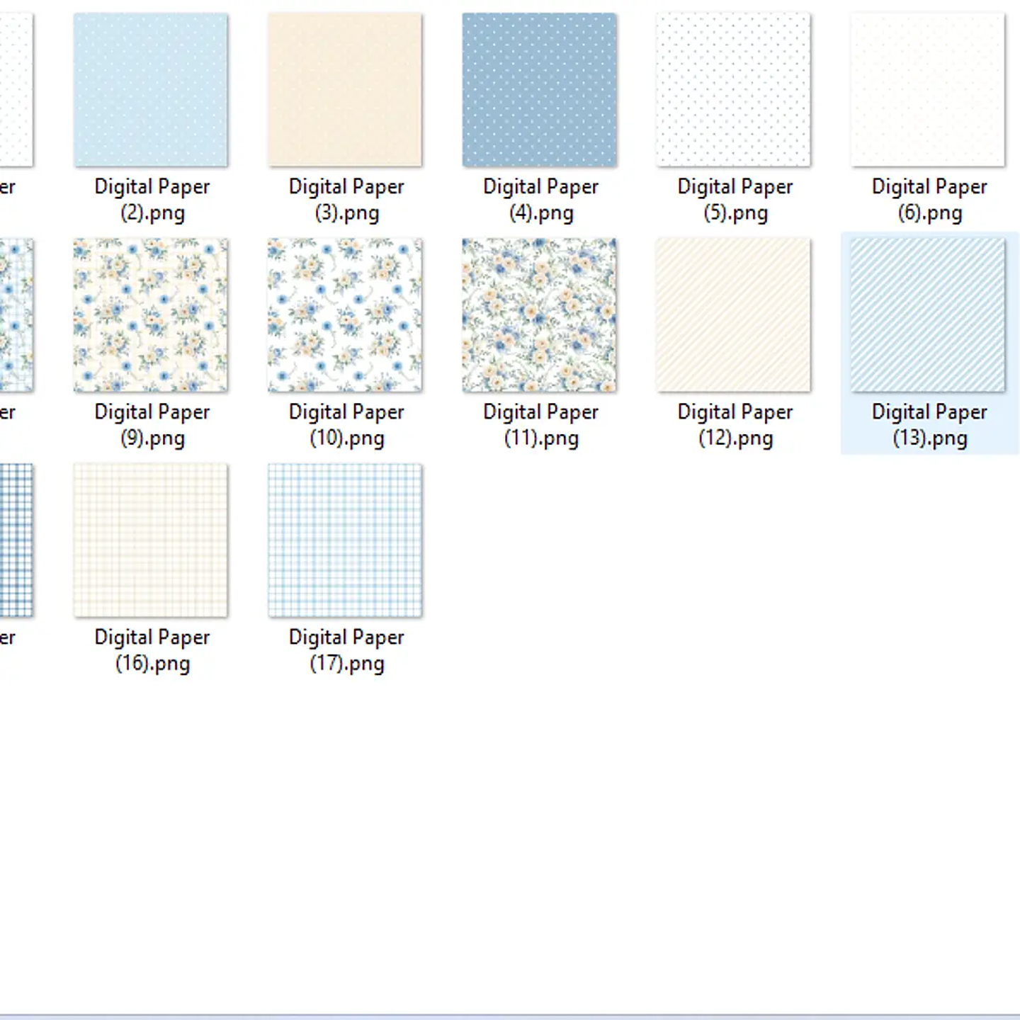 Kit Digital Brisa Floral Azul - Balloon Criativo 3