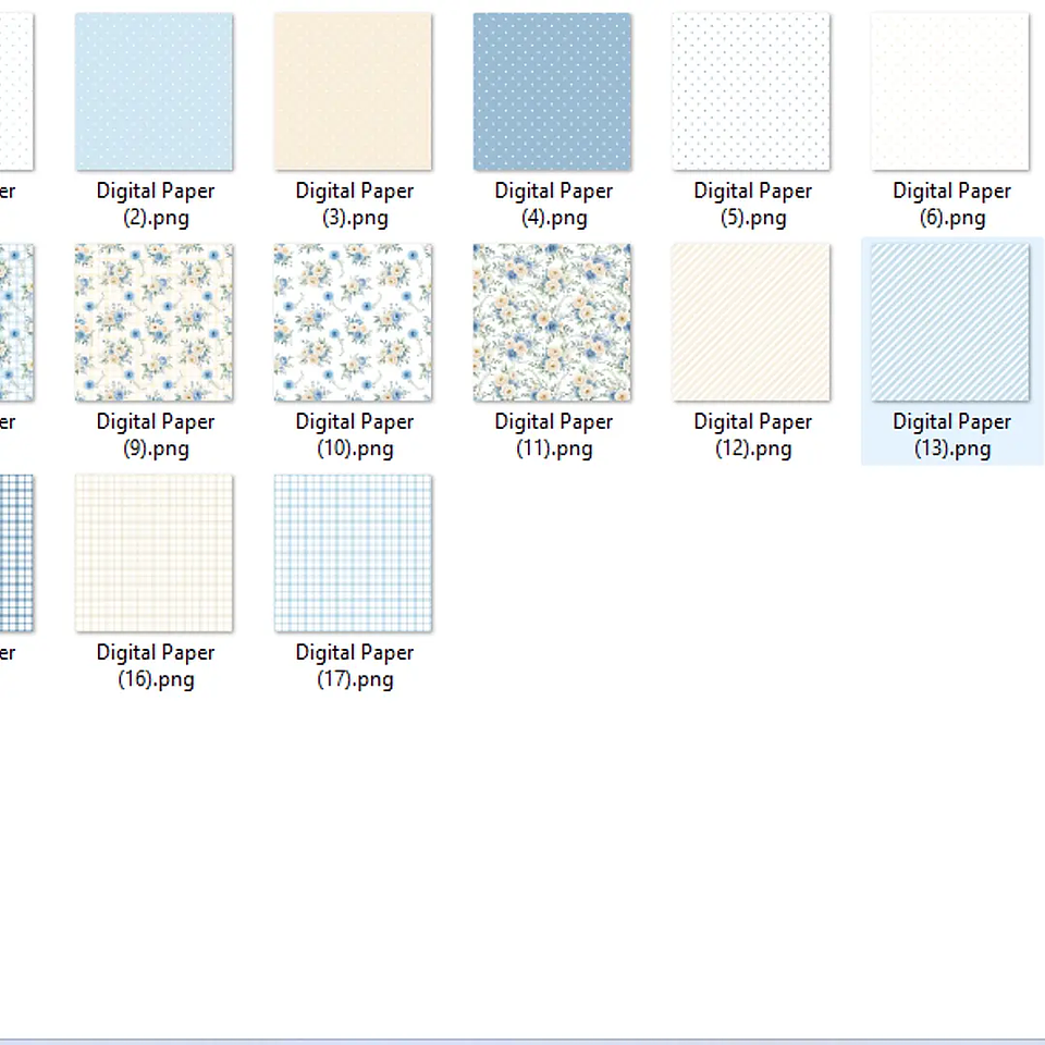 Kit Digital Brisa Floral Azul - Balloon Criativo 3