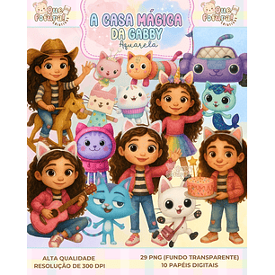 Kit Digital A casa mágica da gabby - Que fofura