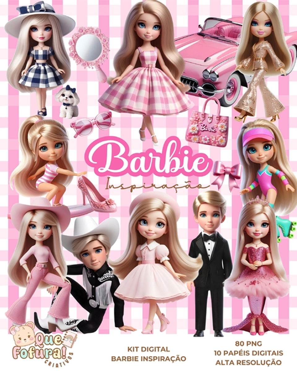 Kit Digital Barbie - Que fofura 1