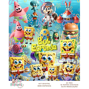 Kit Digital Bob esponja - Que fofura