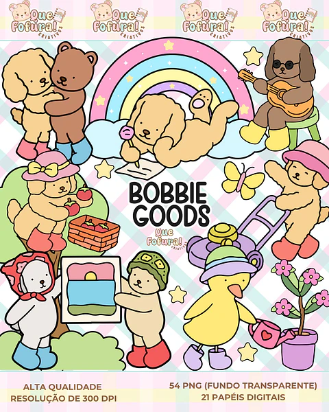 Kit Digital Bobbie goods - Que fofura