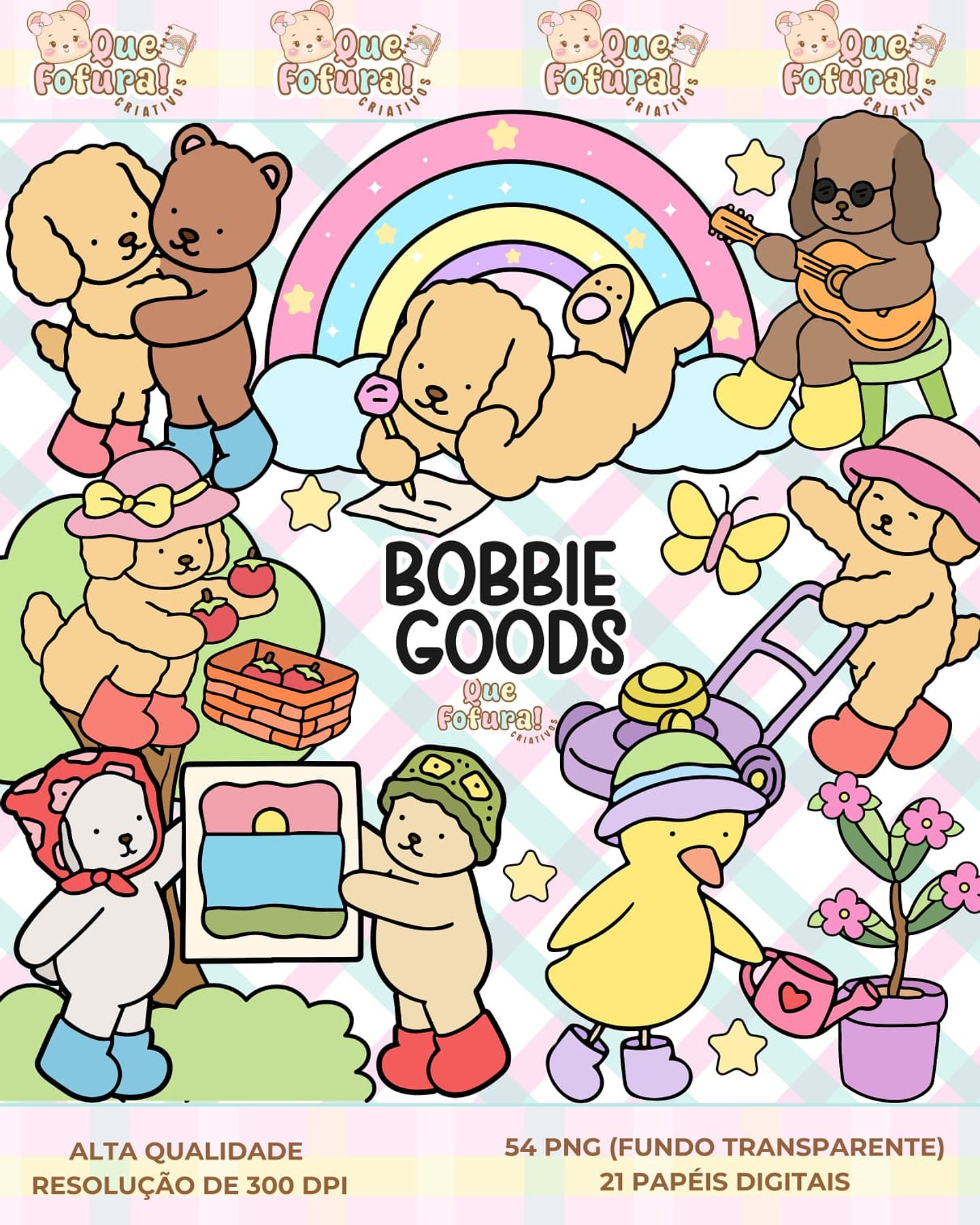 Kit Digital Bobbie goods - Que fofura 1