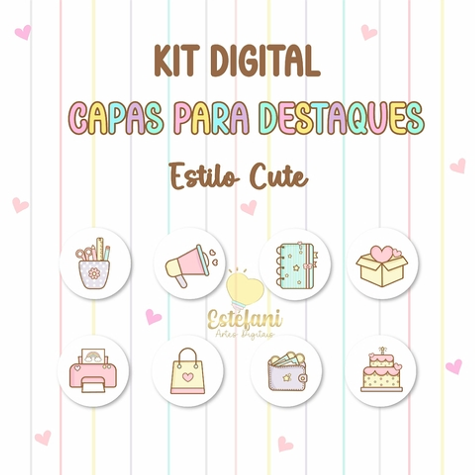 Kit Digital Capas para destaques - Que fofura 1