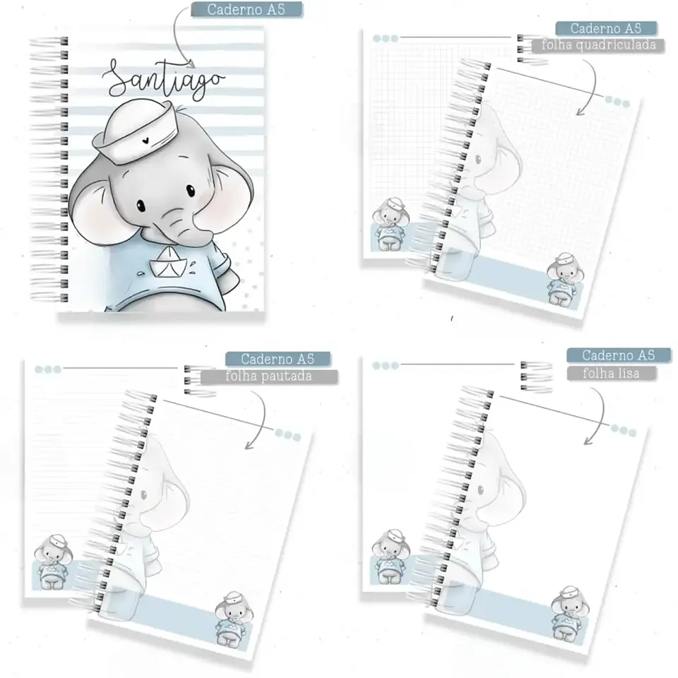 Arquivo Caderno Elefante Marinheiro - Criativa Afetiva 2