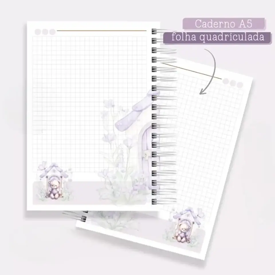 Arquivo Caderno Ursinha Lilás - Criativa Afetiva 2