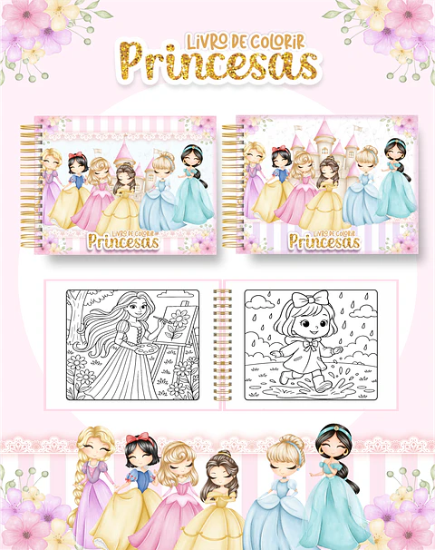 Arquivo Livro de Colorir Princesas 2 - Pamella