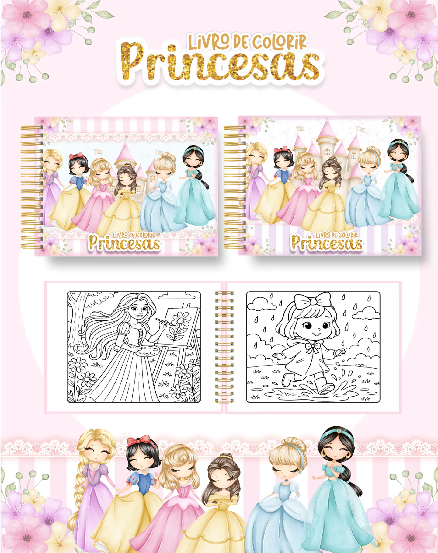 Arquivo Livro de Colorir Princesas 2 - Pamella 1