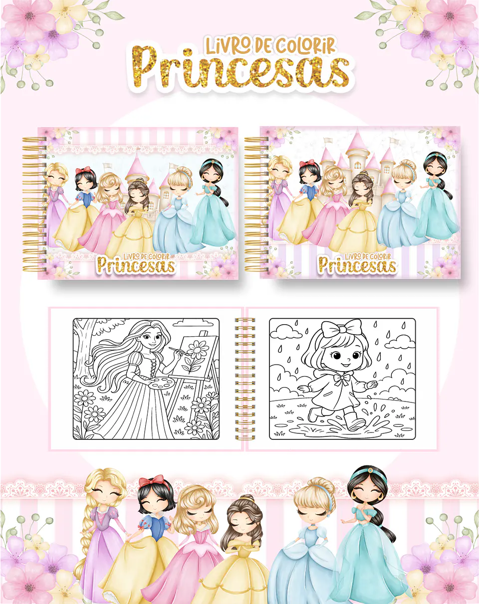 Arquivo Livro de Colorir Princesas 2 - Pamella 1