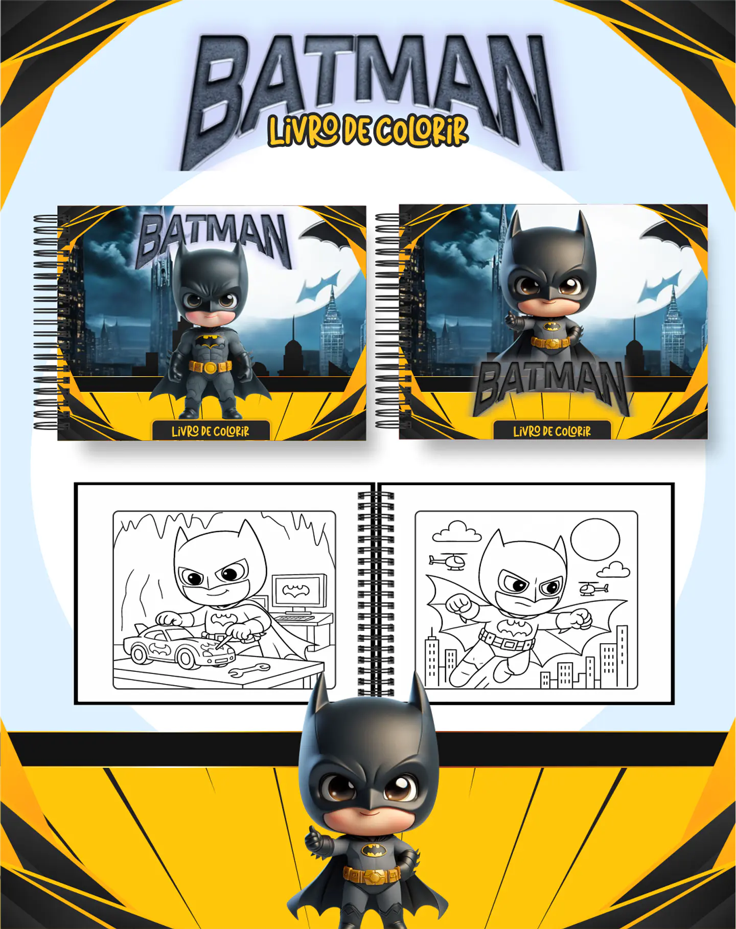 Arquivo Livro de Colorir Batman - Pamella 1