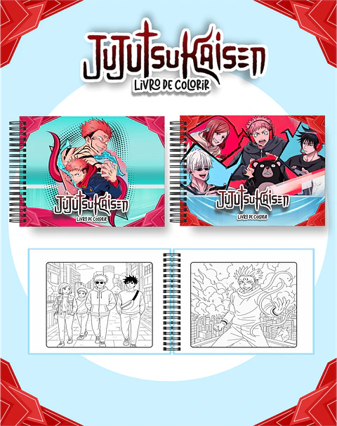 Arquivo Livro de Colorir Jujutsu kaisen - Pamella
