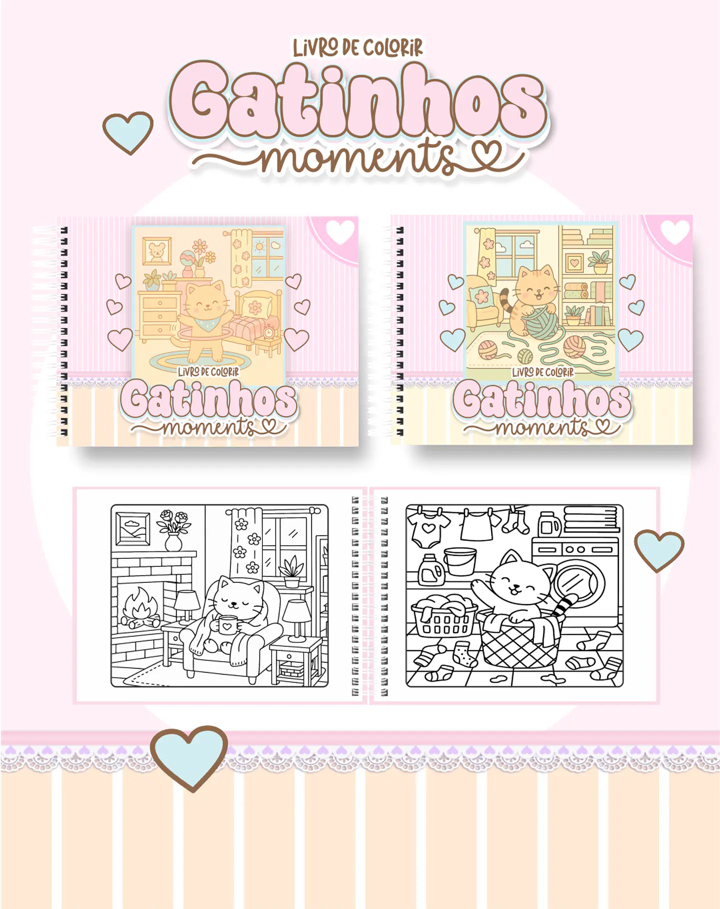 Arquivo Livro de Colorir Gatinhos - Pamella 1
