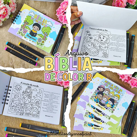 Arquivo Bíblia de Colorir - Desenhitos da Jana