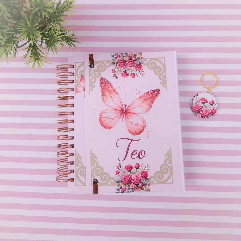 Arquivo Caderno e Agenda Delicate Borboletas - Le Poly 1