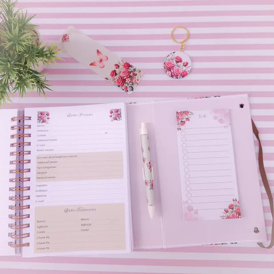 Arquivo Caderno e Agenda Delicate Borboletas - Le Poly 3