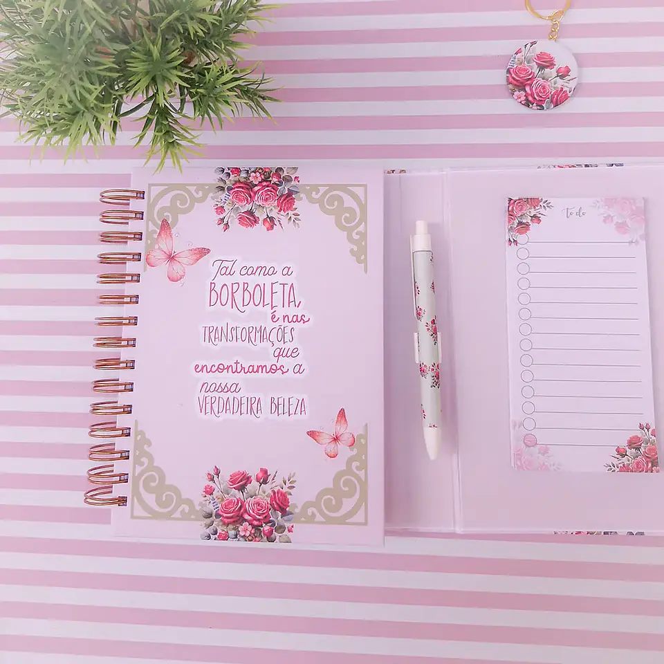 Arquivo Caderno e Agenda Delicate Borboletas - Le Poly 7