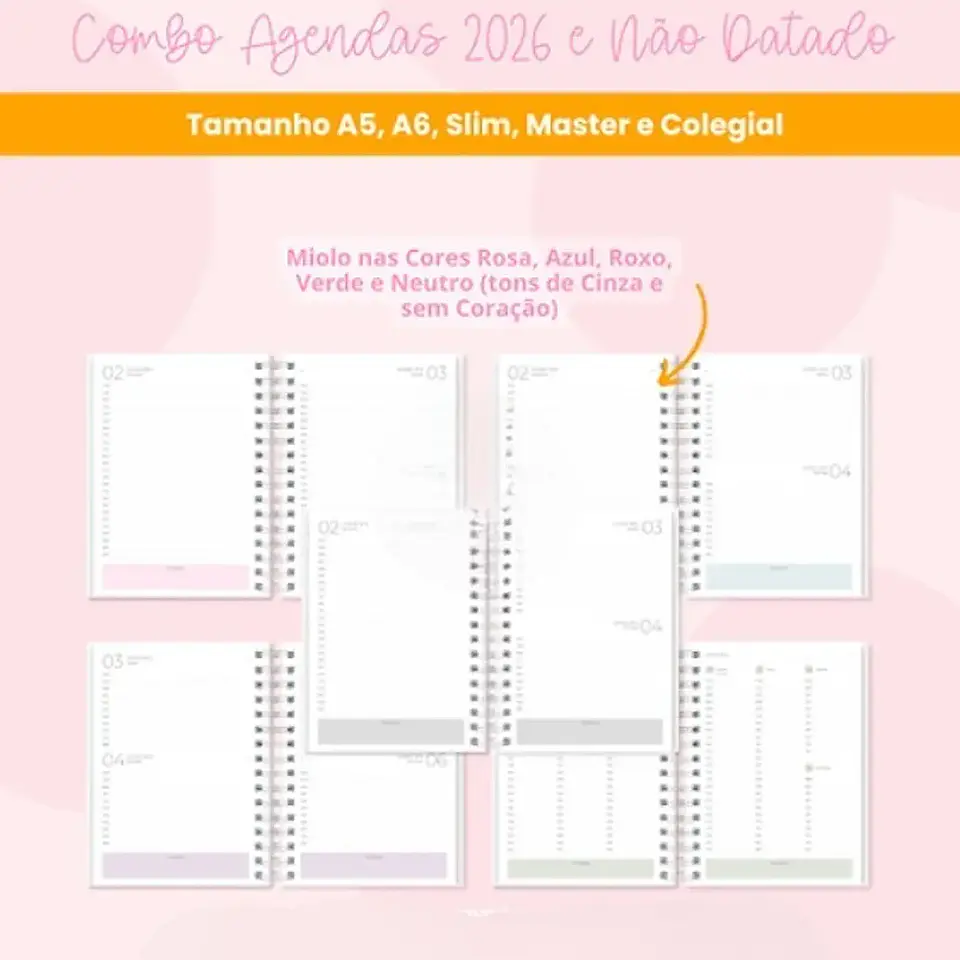 Arquivo Combo Agendas - Branco Papel 3