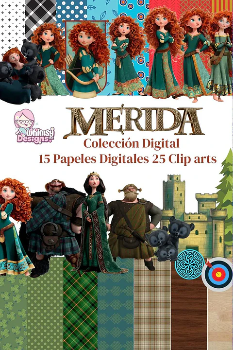 Kit Digital Mérida Valente - Whimsy Design
