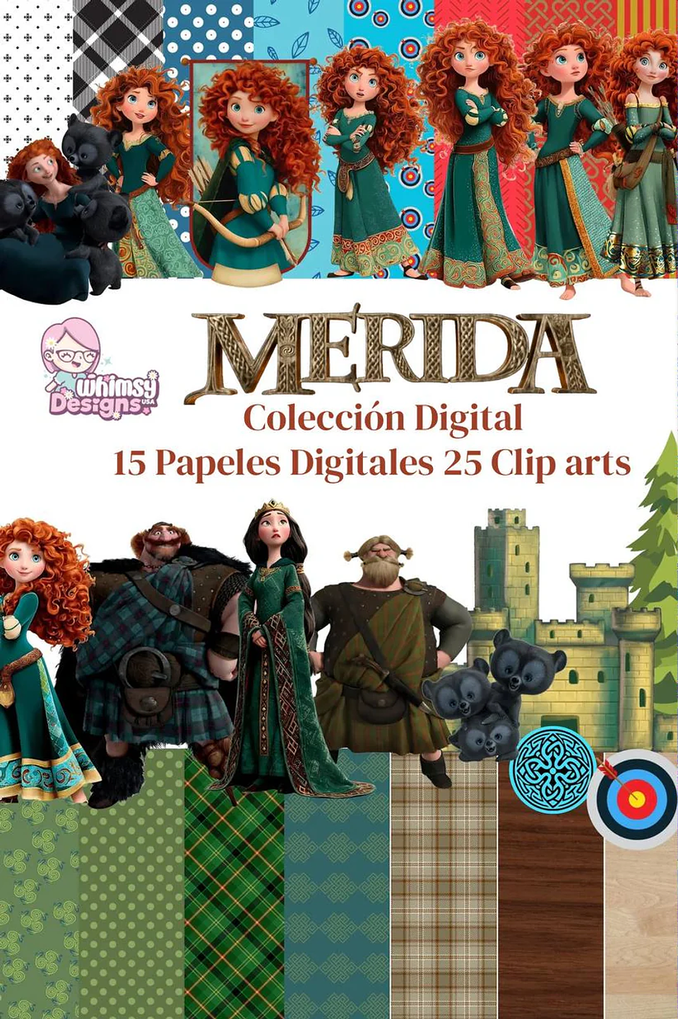 Kit Digital Mérida Valente - Whimsy Design 1