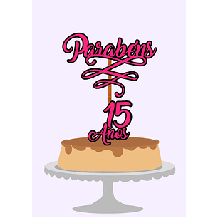 Arquivo topo de bolo 15 anos